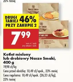 Biedronka Kotlet drobiowy Nasze Smaki oferta