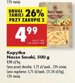 Biedronka Kopytka Nasze Smaki oferta