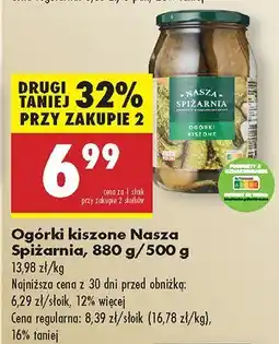 Biedronka Ogórki kiszone Nasza Spiżarnia oferta