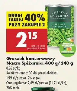 Biedronka Groszek konserwowy Nasza Spiżarnia oferta