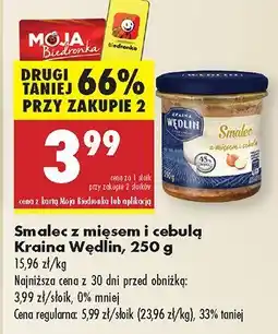 Biedronka Smalec z mięsem i cebulą Kraina Wędlin oferta