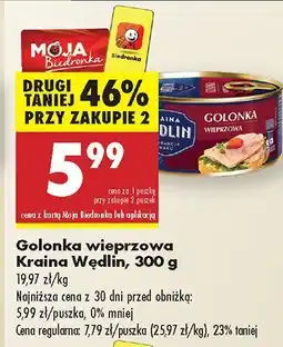 Biedronka Golonka wieprzowa Kraina Wędlin oferta