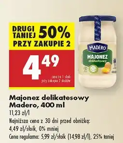 Biedronka Majonez delikatesowy Madero oferta