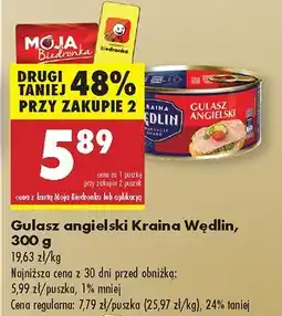 Biedronka Gulasz angielski Kraina Wędlin oferta