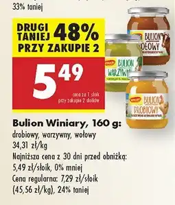 Biedronka Bulion Winiary (drobiowy, warzywny, wołowy) oferta