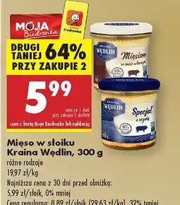 Biedronka Mięso w słoiku Kraina Wędlin (różne rodzaje) oferta