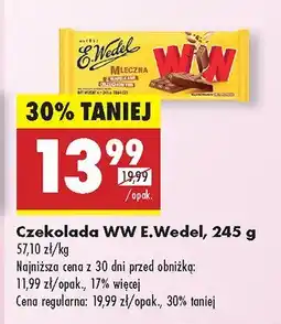 Biedronka Czekolada WW E.Wedel oferta