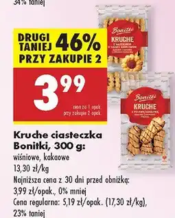 Biedronka Kruche ciasteczka Bonitki oferta