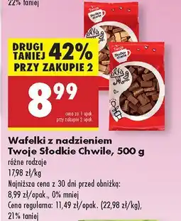 Biedronka Wafelki z nadzieniem Twoje Słodkie Chwile oferta