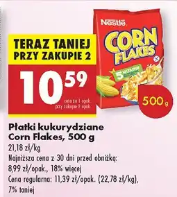 Biedronka Płatki kukurydziane Corn Flakes Nestlé oferta