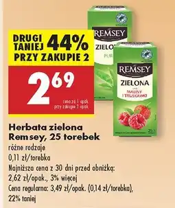 Biedronka Herbata zielona Remsey oferta