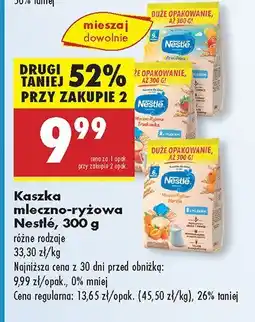 Biedronka Kaszka mleczno-ryżowa Nestlé oferta