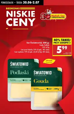Biedronka Ser Światowid Gouda 300g oferta