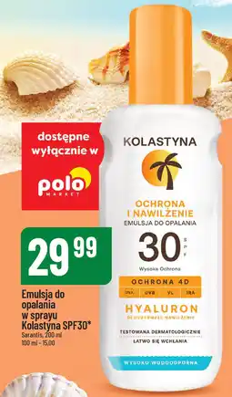 Polomarket Emulsja do opalania w sprayu Kolastyna SPF30 Sarantis oferta