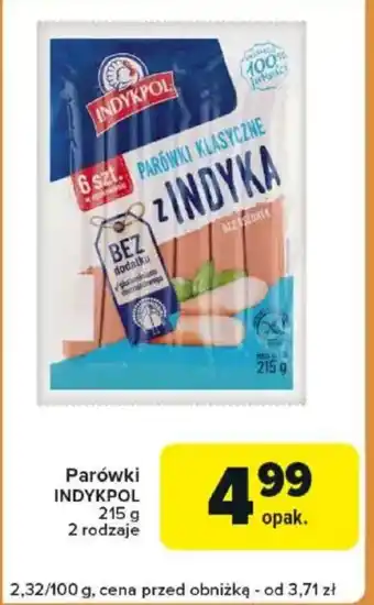 Carrefour Parówki INDYKPOL oferta