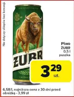 Carrefour Piwo ŻUBR oferta