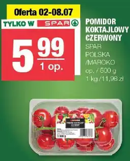 Spar Pomidor koktajlowy czerwony SPAR POLSKA/MAROKO oferta