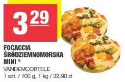 Spar Focaccia śródziemnomorska mini VANDEMOORTELE oferta