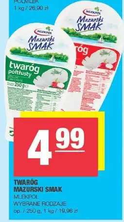 Spar Twaróg mazurski smak Mlekpol oferta