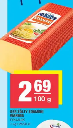 Spar Ser żółty edamski Warmin Polmlek oferta