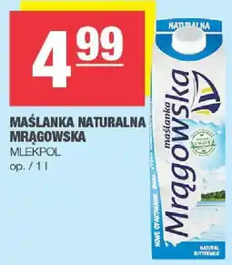 Spar Maślanka naturalna mrągowska Mlekpol oferta