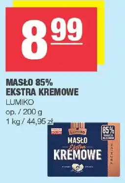 Spar Masło 85% ekstra kremowe Lumiko oferta