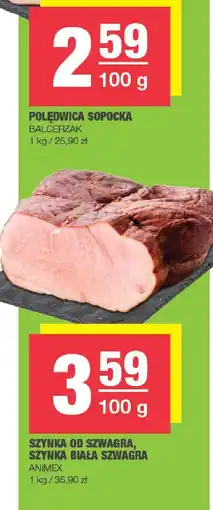 Spar Szynka od szwagra, szynka biała szwagra Animex oferta