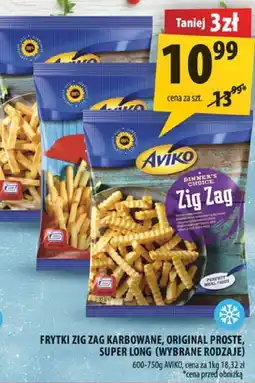 Arhelan Frytki Zig Zag karbowane, original proste, super long Aviko (wybrane rodzaje) oferta
