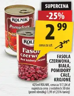 Arhelan Fasola czerwona, biała, pomidory krojone Rolnik oferta