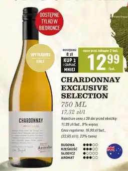 Biedronka CHARDONNAY EXCLUSIVE SELECTION oferta