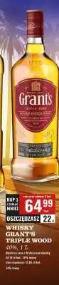Biedronka WHISKY GRANT'S TRIPLE WOOD 40% oferta