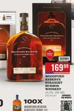 Biedronka WOODFORD RESERVE STRAIGHT BURBON WHISKEY oferta