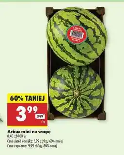 Biedronka Arbuz mini na wage oferta