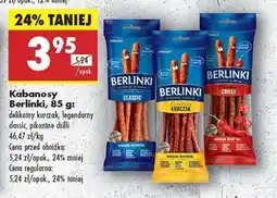 Biedronka KABANOSY BERLINKI 85 G oferta