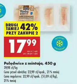 Biedronka Poledwice z mintaja 450 g oferta
