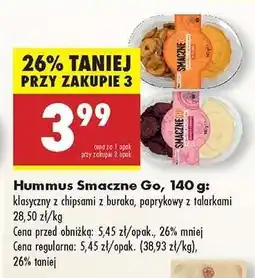 Biedronka Hummus Smaczne Go, 140 g oferta