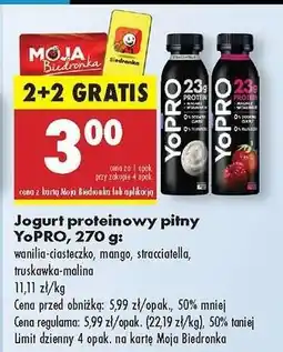 Biedronka Jogurt proteinowy pitny YoPRO, 270 g oferta