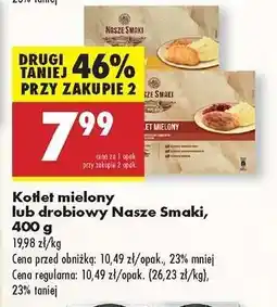 Biedronka Kotlet mielony lub drobiowy Nasze Smaki, 400 g oferta