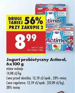 Biedronka Jogurt probiotyczny Actimel, 6x100 g oferta