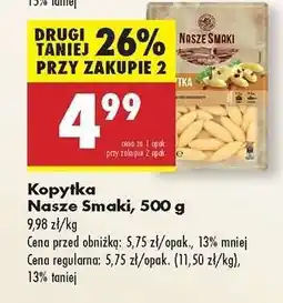Biedronka Kopytka Nasze Smaki, 500 g oferta