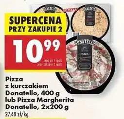 Biedronka Pizza z kurczakiem Donatello, 400 g lub Pizza Margherita Donatello, 2x200 g oferta