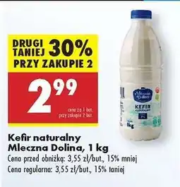 Biedronka Kefir naturalny Mleczna Dolina, 1 kg oferta