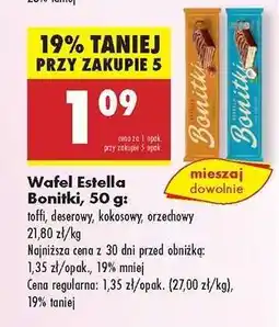 Biedronka Wafel Estella Bonitki, 50 g oferta