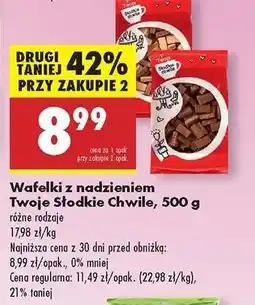Biedronka Wafelki z nadzieniem Twoje Słodkie Chwile 500 g oferta