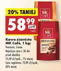 Biedronka Kawa ziarnista MK Café, 1 kg oferta