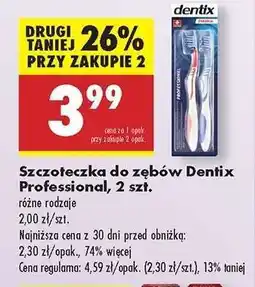 Biedronka Szczoteczka do zębów Dentix Professional, 2 szt oferta