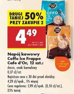 Biedronka Napój kawowy Coffo Ice Frappe Cafe d’Or, 12 szt oferta
