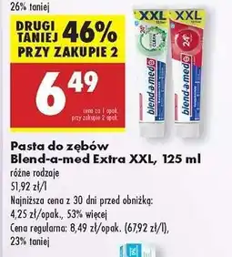 Biedronka Blend-a-med Extra XXL, 125 ml oferta