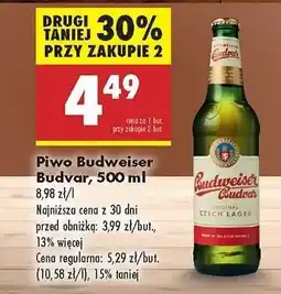 Biedronka Piwo Budweiser Budvar 500 ml oferta