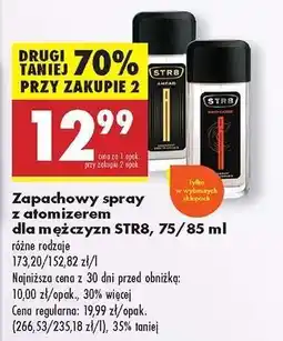 Biedronka Zapachowy spray z atomizerem dla mężczyzn STR8, 75/85 ml oferta